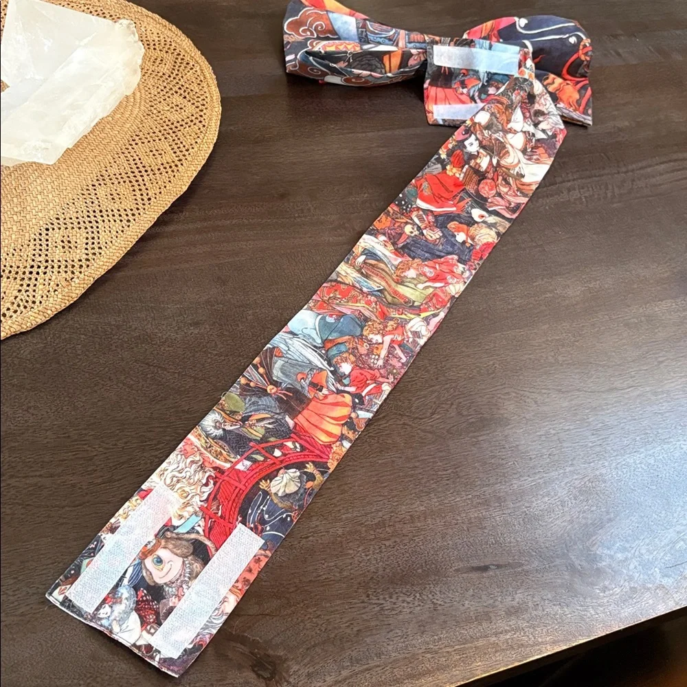 Japanese Pre-tied Sakuri Obi Belt with Velcro Fasteners